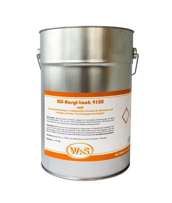 Laque finition Acrylique WS-Pur Acryl en teintes RAL